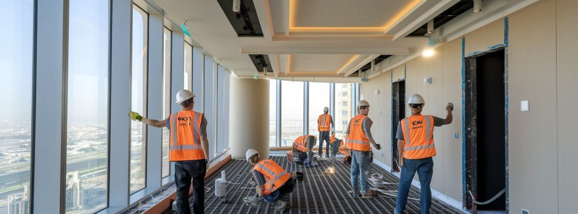 Dubai building Renovation working going on by Favoritehome
