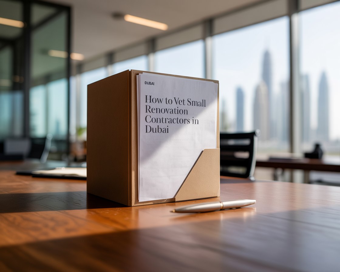 How to Vet Small Renovation Contractors in Dubai: Red Flags, Licenses, and Real-World Tips