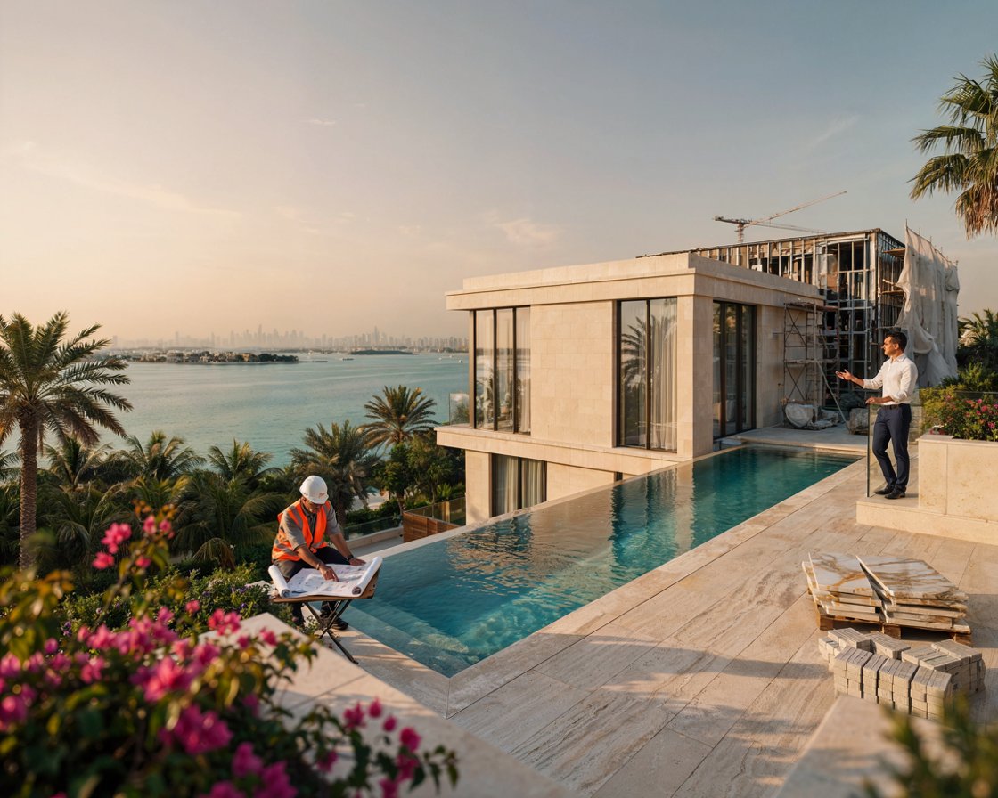 Favoritehome Palm Jumeirah villa renovation detail